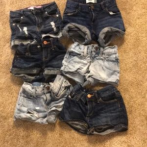 Super cute size 5 girls jean shorts $20